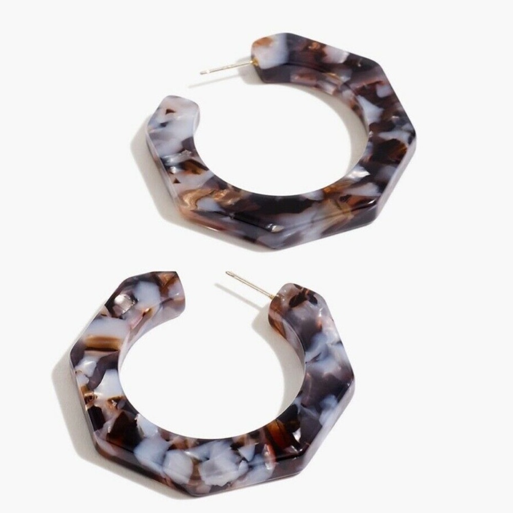 {Madewell} Jane Acetate Geometric Earrings NWT - Picture 5 of 7